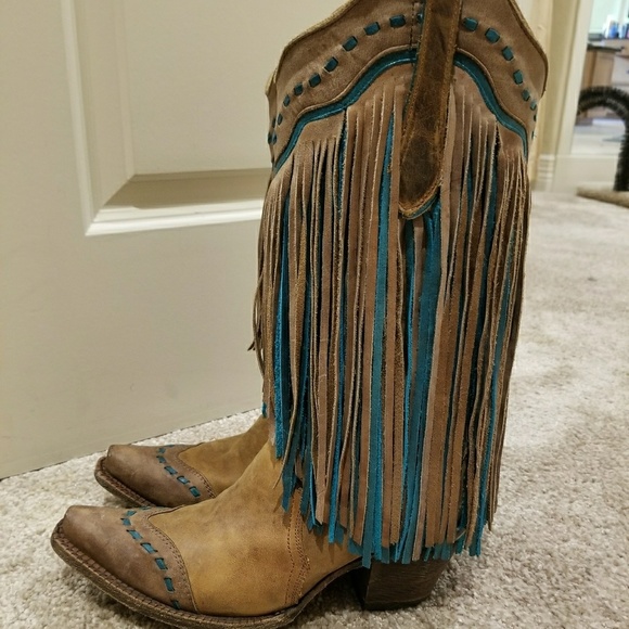 corral fringe cowboy boots